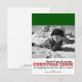 Kerstfotokaarten (groen) kaart (Voorkant / Achterkant)