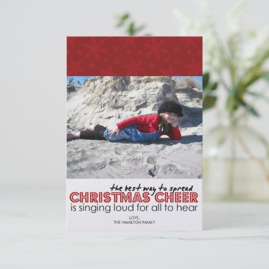 kerstfotokaarten kaart (Staand voorkant)