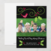 Kerstfotokaarten voor de Cute Family Feestdagenkaart (Voorkant / Achterkant)