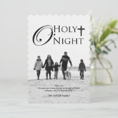 Kerstfotokaarten voor religieuze doeleinden feestdagenkaart (Staand voorkant)