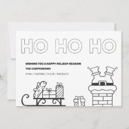 kerstfotokaarten voor vakantiekleuren