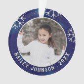 Kerstfotomonogram - Constellatie Patroon Ornament (voorkant)