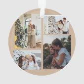 Kerstfotoornament, Fotocollage Kerstmis Ornament (achterkant)