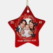 Kerstfotoornament voor een speciaal kind keramisch ornament (Rechts)