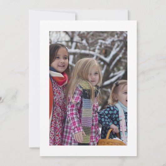 kerstfoto's bedankkaart (Achterkant)