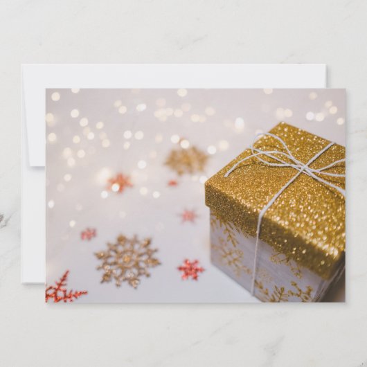 kerstfoto's bewaren de datum Kaart (Achterkant)