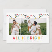 kerstfoto's collage regenboog leuk feestdagenkaart (Voorkant)