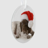 kerstfoto's - Duitse Shorthaired Pointer Ornament (voorkant)