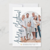 kerstfoto's en gouden hartklep voor EDITABLE KLEUR Feestdagenkaart (Voorkant)