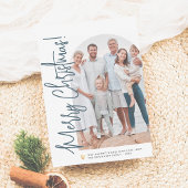 kerstfoto's en gouden hartklep voor EDITABLE KLEUR Feestdagenkaart