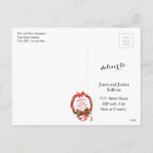 kerstfoto's feestdagenkaart (Achterkant)