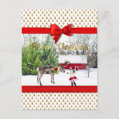 kerstfoto's feestdagenkaart (Voorkant)