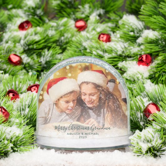 Kerstfoto's Grootkinderen Verleden en Cadeau Foto' Sneeuwbol (Kerstmis)