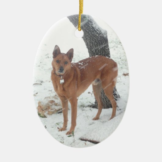 kerstfoto's met Collectie of kerstfoto Keramisch Ornament (Voorkant)