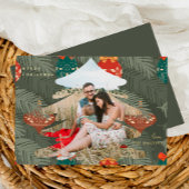 kerstfoto's met Folie tekst Folie Feestdagenkaart