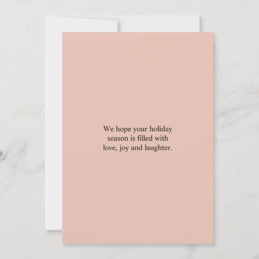 kerstfoto's met ster | Happy Holiday (Achterkant)