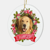 kerstfoto's met wiet keramisch ornament (Links)