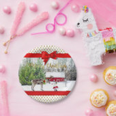 kerstfoto's papieren bordje (Feest)