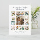 Kerstfoto's 'Twaalf Dagen Kerstmis' Feestdagenkaart (Staand voorkant)