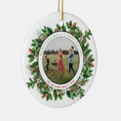 kerstfoto's van Acorn Wreate Keramisch Ornament (Rechts)