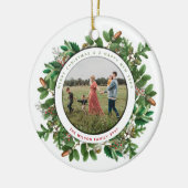 kerstfoto's van Acorn Wreate Keramisch Ornament (Links)