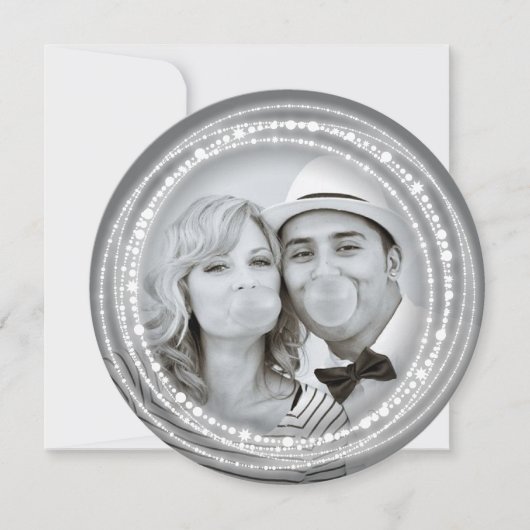 Kerstfoto's voor Merry & Bright Sparking Lights Feestdagenkaart (Voorkant)