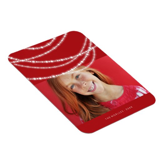Kerstfoto's voor Merry & Bright Sparking Lights Magneet (Rechterzijde)