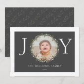 kerstfoto's waterverf met grote kool (Voorkant / Achterkant)