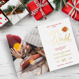 kerstfoto's Wreath Foto MR & MRS Foto Folie Feestdagenkaart