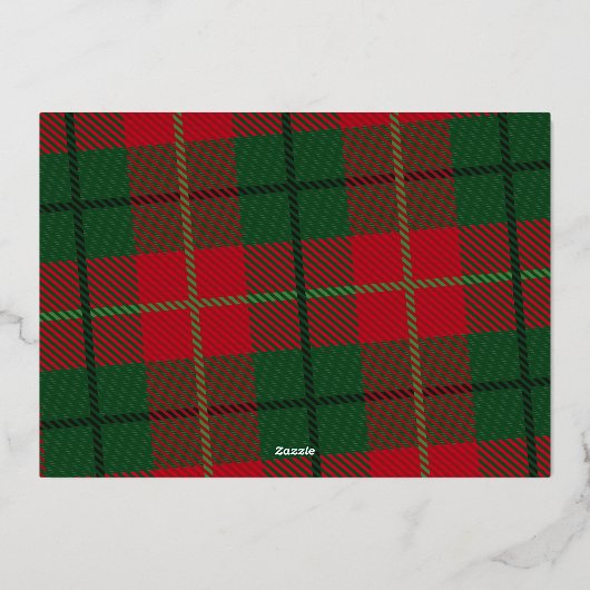 Kerstfotoscript Gold JOY - kerstcadeautje Folie Feestdagenkaart (Achterkant)