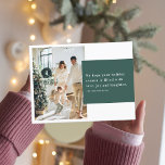 Kerstfotoserie 2 | Green Happy Holiday Briefkaart<br><div class="desc">Kerstfotoserie 2 | Green Happy Holiday</div>