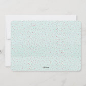 Kerstfotoserie blauw, dubbelzijdig feestdagenkaart (Achterkant)