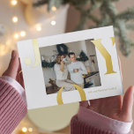 Kerstfotoserie | Gold Joy-Briefkaart Folie Feestdagen Briefkaart<br><div class="desc">Kerstfotoserie | Gold Joy-Briefkaart</div>