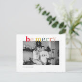 Kerstfotoserie | Kleurrijk zijn Merry Briefkaart (Staand voorkant)