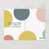 Kerstfotoserie | Kleurrijk zijn Merry Briefkaart (Achterkant)