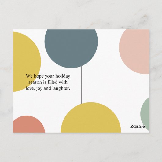 Kerstfotoserie | Kleurrijk zijn Merry Briefkaart (Achterkant)