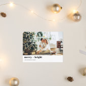 Kerstfotoserie | Merry + Bright | Vakantie Briefkaart