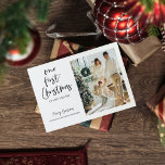 Kerstfotoserie | Ons eerste kerstbericht Briefkaart<br><div class="desc">Kerstfotoserie | Eerste Kerstdag</div>