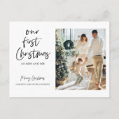 Kerstfotoserie | Ons eerste kerstbericht Briefkaart (Voorkant)