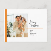 Kerstfotoserie | Oranje kerst Briefkaart (Voorkant)