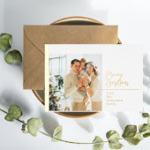 Kerstfotoserie | Vrolijk kerstfeest Folie Feestdagen Briefkaart