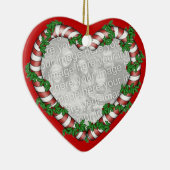 Kerstfotoversiering Keramisch Ornament (Rechts)