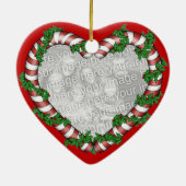 Kerstfotoversiering Keramisch Ornament (Achterkant)