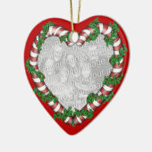 Kerstfotoversiering Keramisch Ornament (Links)
