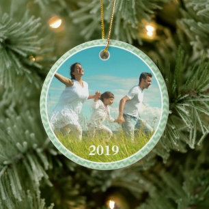 Kerstfotoversiering Keramisch Ornament