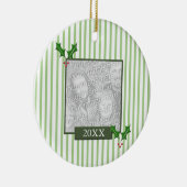 Kerstfotoversiering Keramisch Ornament (Rechts)