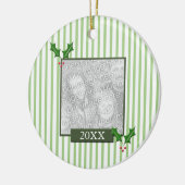 Kerstfotoversiering Keramisch Ornament (Links)