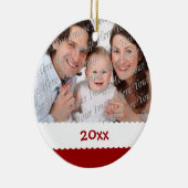 Kerstfotoversiering Keramisch Ornament (Rechts)