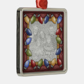 Kerstfotoversiering Metalen Ornament (Rechts)