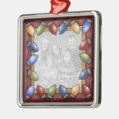 Kerstfotoversiering Metalen Ornament (Links)